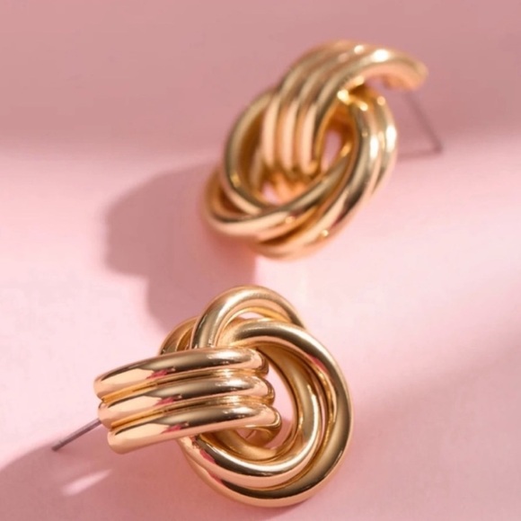 Kinley 18K Gold Plated Earrings - Picture 1 of 2